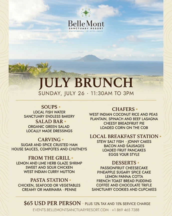July Brunch Menu